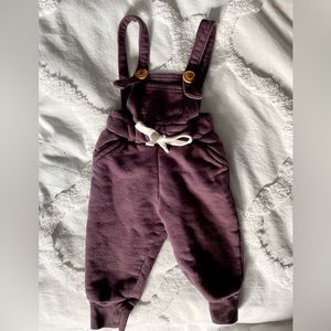 Mini Mioche Burgundy/Purple Gender Neutral Overalls (6-12 months)